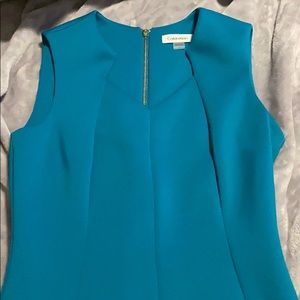 Turquoise Calvin Klein dress